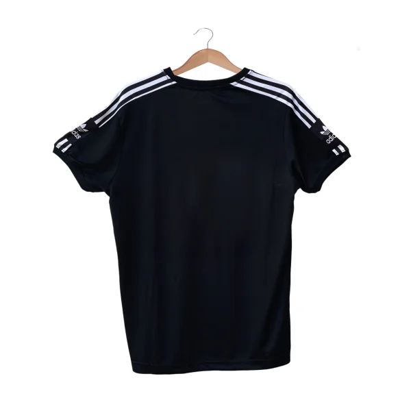 Black Adidas Tracksuit Trouser Shirt Back