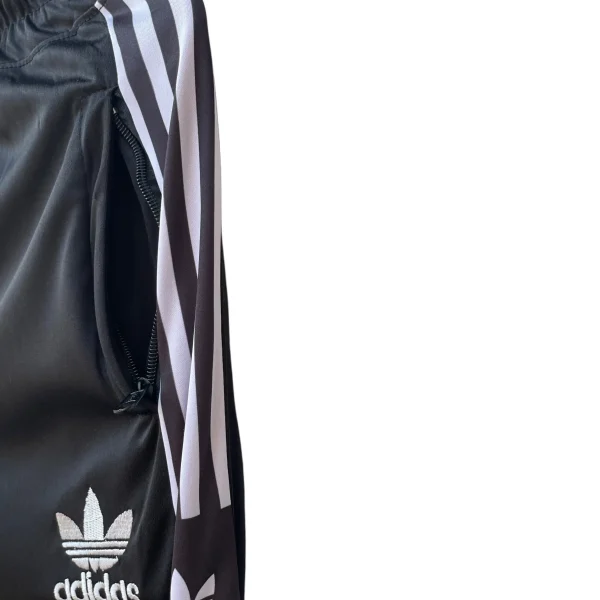 Black Adidas Tracksuit Trouser zip