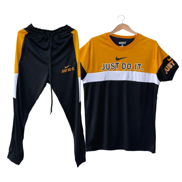 Just do it Black & Yellow Nike tracksuit for men