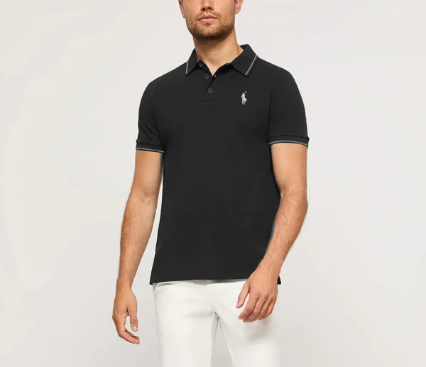 Black Polo Shirt - Short Sleeves