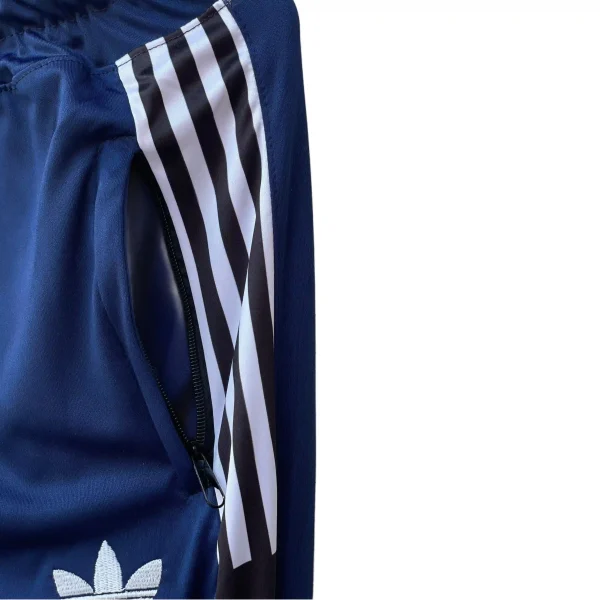 Dri fit Blue Adidas Tracksuit trouser zip