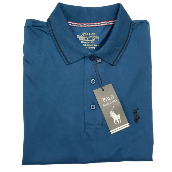 Dark Blue Polo Shirt - Short Sleeves