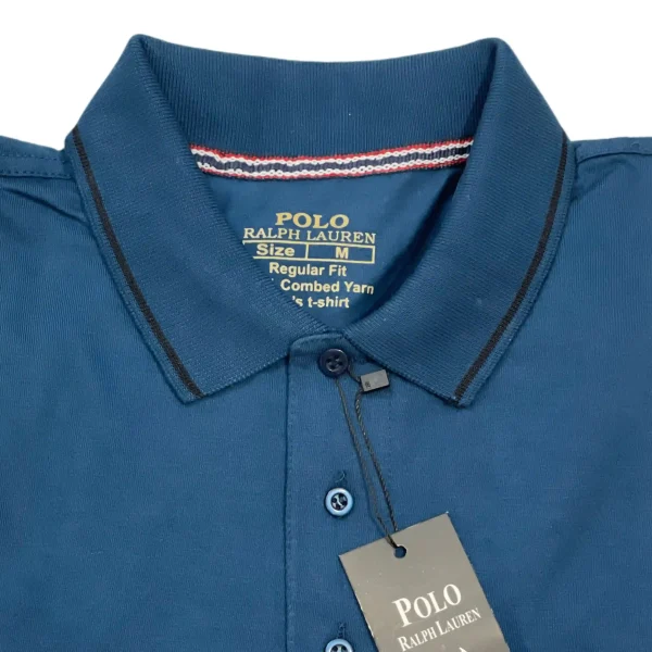 Dark Blue Polo Shirt - Short Sleeves