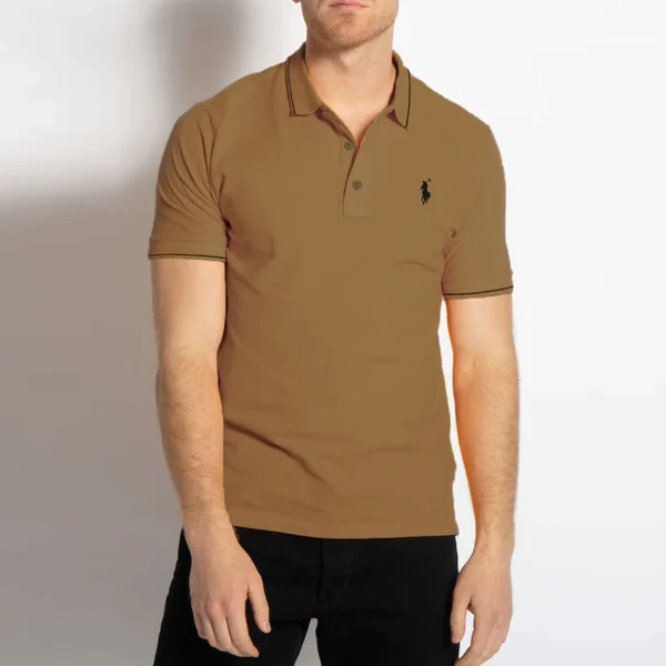 Brown Polo Shirt - Short Sleeves