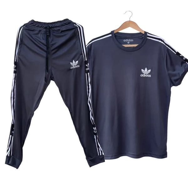 Adidas tracksuit for men dark grey