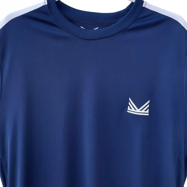 Dri fit Blue london bridge Tracksuit short close up