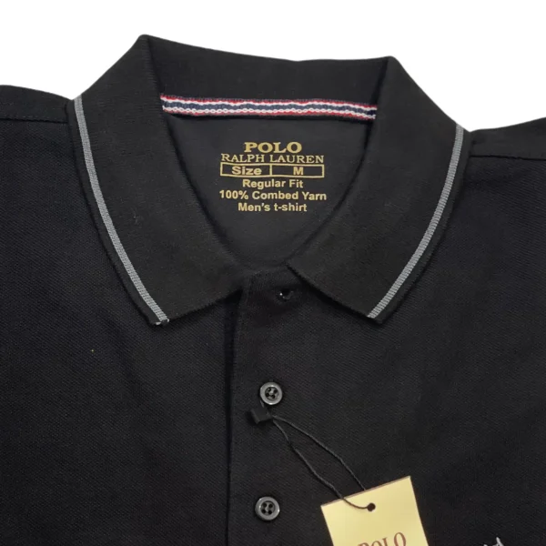 Black Polo Shirt - Short Sleeves