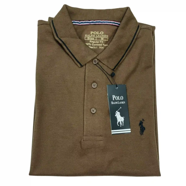 Brown Polo Shirt - Short Sleeves