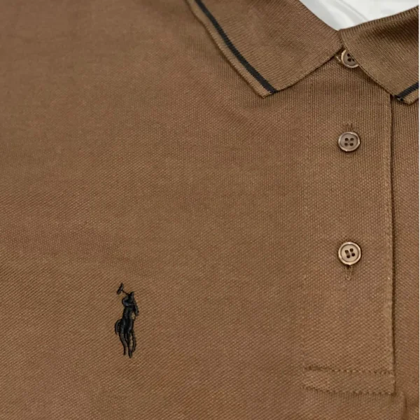 Brown Polo Shirt - Short Sleeves