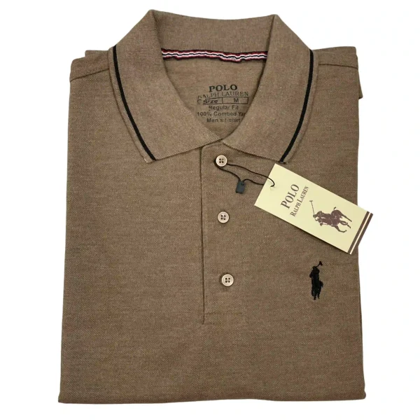 Mens Polo Shirt Khaki Original