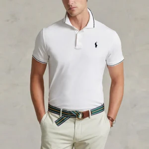 White Polo Shirt - Short Sleeves