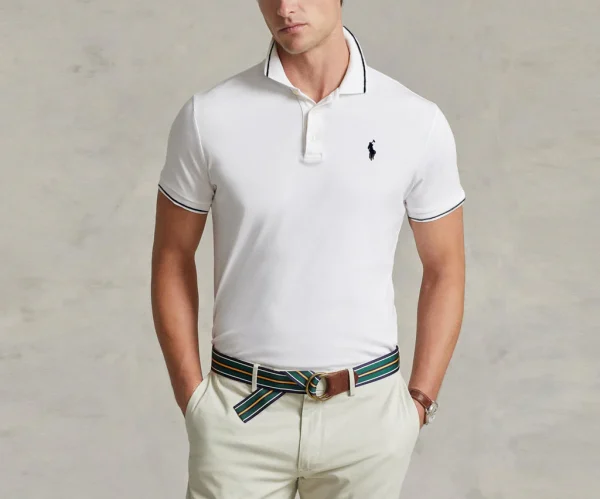 White Polo Shirt - Short Sleeves