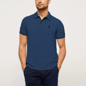 Blue Polo Shirt - Short Sleeves