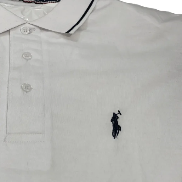 White Polo Shirt - Short Sleeves