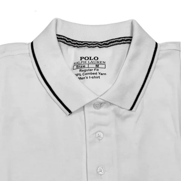 White Polo Shirt - Short Sleeves