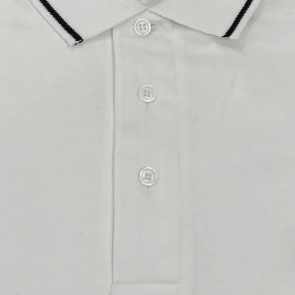 White Polo Shirt - Short Sleeves