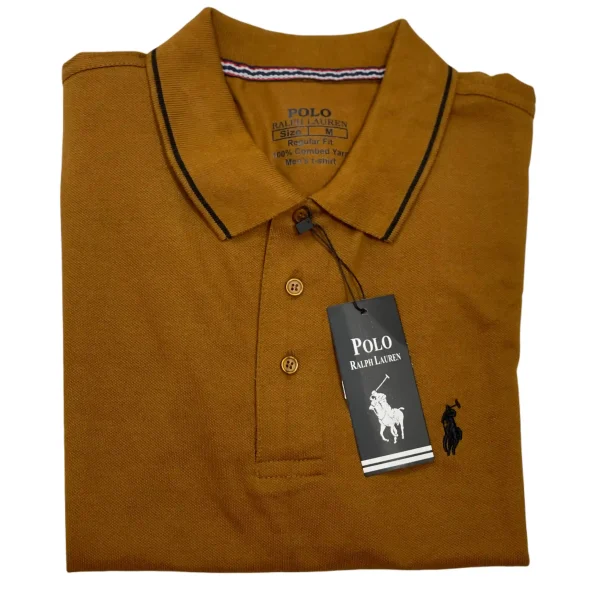 Mustard Polo Shirt - Short Sleeves