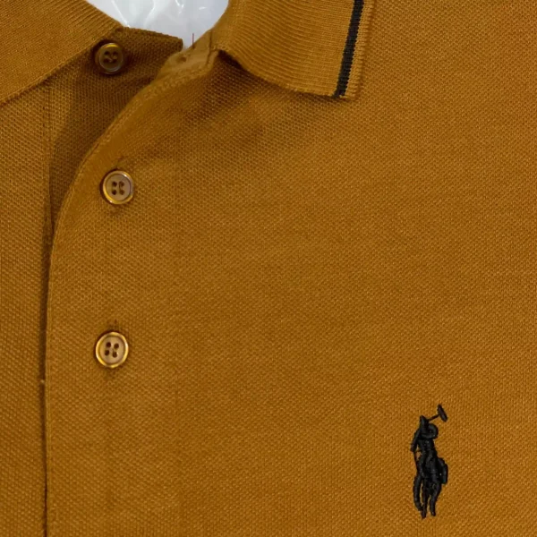 Mustard Polo Shirt - Short Sleeves