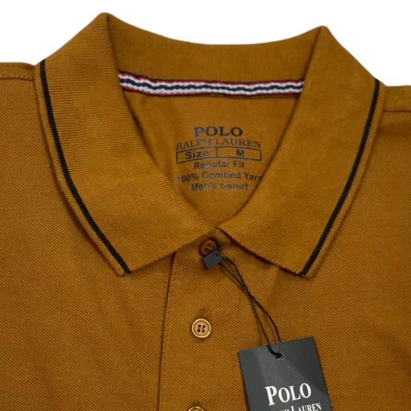 Mustard Polo Shirt - Short Sleeves