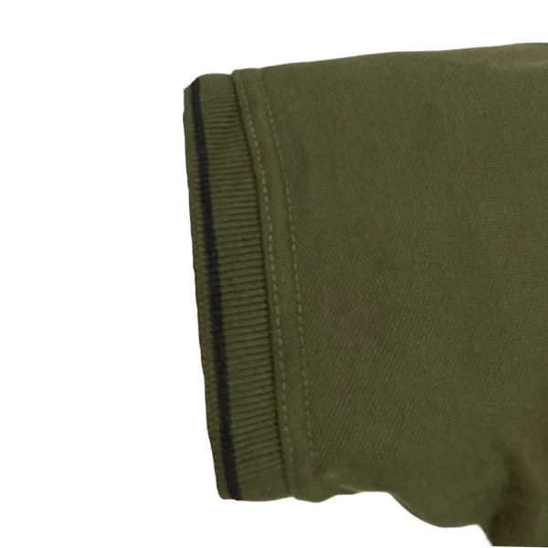 Olive Green Polo Shirt - Short Sleeves