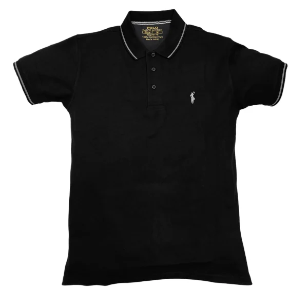 Black Polo Shirt - Short Sleeves