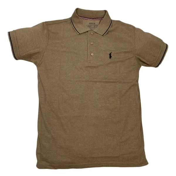 Khaki Polo Shirt - Short Sleeves