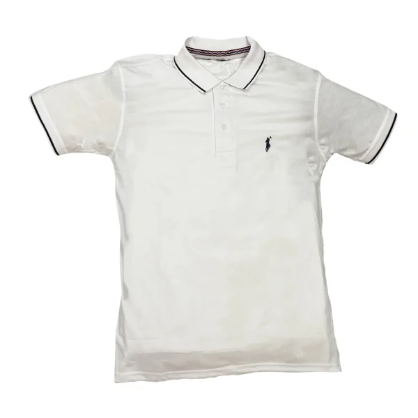 White Polo Shirt - Short Sleeves