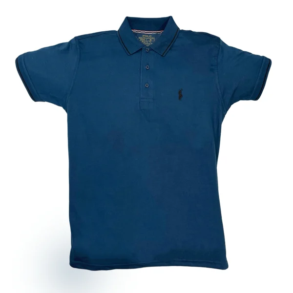 Dark Blue Polo Shirt - Short Sleeves